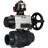Кран шаровой BV4242E-FP-GRM-ISO Дн40 Ру10 полнопроходной, корпус - НПВХ, шар - НПВХ, уплотнение - EPDM, с пневмоприводом PA-DA-105-1, пневмораспределителем 4M310-08 DC24V и БКВ APL-510N EX в Барнауле