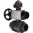 Кран шаровой BV4242E-FP-GRM-ISO Дн40 Ру10 полнопроходной, корпус - НПВХ, шар - НПВХ, уплотнение - EPDM, с пневмоприводом PA-DA-105-1, пневмораспределителем 4M310-08 DC24V и БКВ APL-510N EX в Барнауле