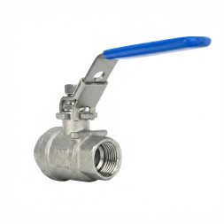Кран шаровой BV3232P(2pc)-FP-T-H Ду15 Ру140 полнопроходной двухходовой, нержавеющая сталь 316, внутренняя резьба, уплотнение - PTFE, ручка-рычаг