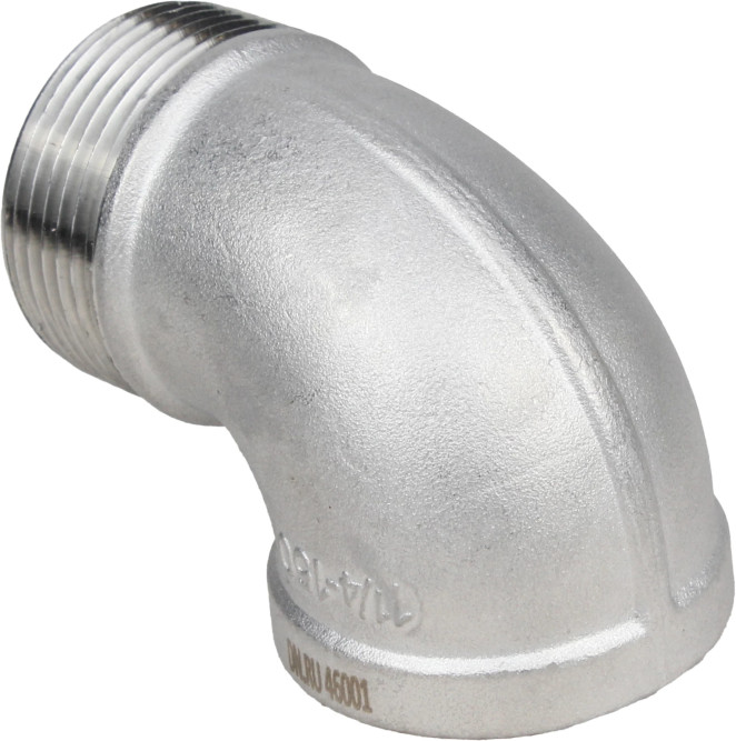 Отвод (уголок) ВР-НР-316 1/4″ Ду8 Ру16 угол 90°, корпус - нержавеющая сталь 316, присоединение - внутренняя / наружная резьба в Барнауле