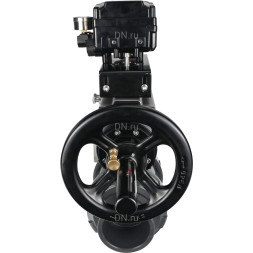 Кран шаровой BV4242E-FP-GRM-ISO Дн100 Ру10 полнопроходной, корпус - НПВХ, шар - НПВХ, уплотнение - EPDM, с пневмоприводом PA-DA-105-1 и пневмопозиционером YT-1000RSN с обратной связью