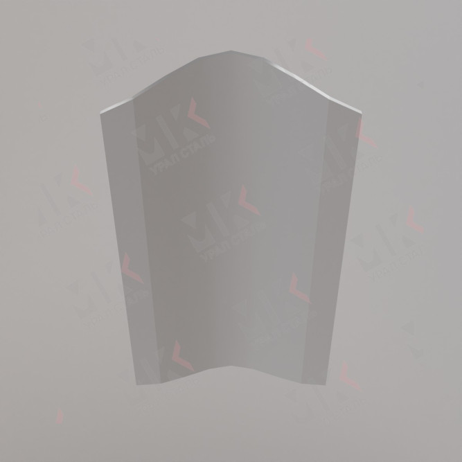 Штакетник металлический ELLIPSE 126 мм 0,5 мм DarkGrey Темно-серый в Барнауле