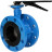Затвор дисковый поворотный WBV1331E-2W-F-H Ду50 Ру16 фланцевый, корпус - чугун GGG40, диск - нержавеющая сталь 304, уплотнение - EPDM, с рукояткой, с ISO-фланцем F05, квадрат штока 9х9 в Барнауле