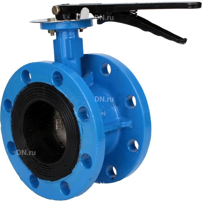 Затвор дисковый поворотный WBV1331E-2W-F-H Ду50 Ру16 фланцевый, корпус - чугун GGG40, диск - нержавеющая сталь 304, уплотнение - EPDM, с рукояткой, с ISO-фланцем F05, квадрат штока 9х9 в Барнауле