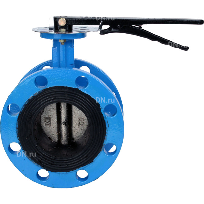 Затвор дисковый поворотный WBV1331E-2W-F-H Ду50 Ру16 фланцевый, корпус - чугун GGG40, диск - нержавеющая сталь 304, уплотнение - EPDM, с рукояткой, с ISO-фланцем F05, квадрат штока 9х9 в Барнауле