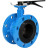 Затвор дисковый поворотный WBV1331E-2W-F-H Ду50 Ру16 фланцевый, корпус - чугун GGG40, диск - нержавеющая сталь 304, уплотнение - EPDM, с рукояткой, с ISO-фланцем F05, квадрат штока 9х9 в Барнауле