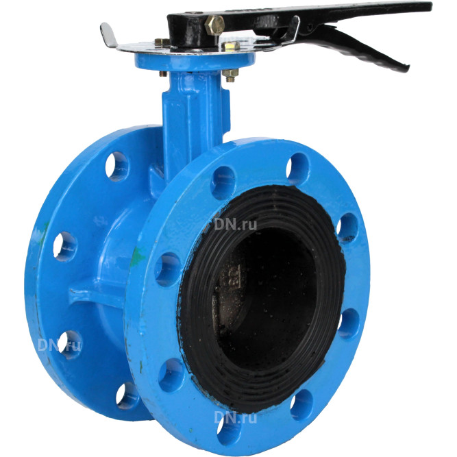 Затвор дисковый поворотный WBV1331E-2W-F-H Ду50 Ру16 фланцевый, корпус - чугун GGG40, диск - нержавеющая сталь 304, уплотнение - EPDM, с рукояткой, с ISO-фланцем F05, квадрат штока 9х9 в Барнауле