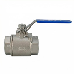 Кран шаровой BV3232P(2pc)-FP-T-H Ду32 Ру140 полнопроходной двухходовой, нержавеющая сталь 316, внутренняя резьба, уплотнение - PTFE, ручка-рычаг