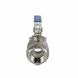 Кран шаровой BV3232P(2pc)-FP-T-H Ду32 Ру140 полнопроходной двухходовой, нержавеющая сталь 316, внутренняя резьба, уплотнение - PTFE, ручка-рычаг