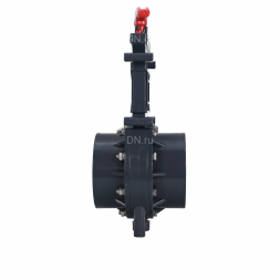 Задвижка шиберная GVKR4344TPV-2W-G-Hт Ду65 Ру1.6 клеевая, с выдвижным штоком, материал корпуса - ПВХ (PVC), шибер - пластик ABS, уплотнение - TPV (ТПВ), с ручкой