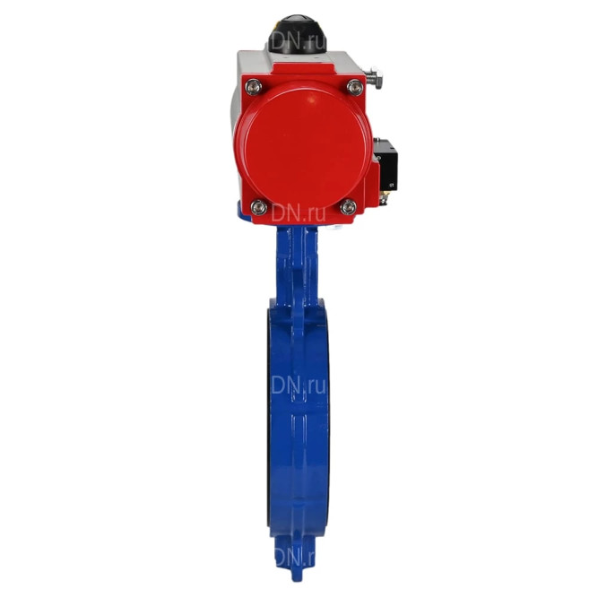 Затвор дисковый поворотный WBV1413E-2W-Fb-H Ду200 Ру16, корпус - чугун GGG50, диск - чугун GGG40, уплотнение - EPDM, с пневмоприводом PA-SA-160 и пневмораспределителем 4M310-08 DC24V в Барнауле