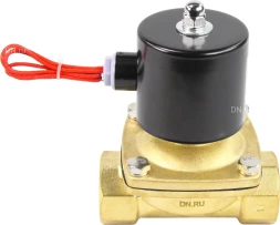 Клапан электромагнитный VS100-ET-NC-24VDC 1 1/4″ Ду32 Ру10, соленоидный двухходовой, корпус - латунь, уплотнение - EPDM, резьбовой, нормально-закрытый, прямого действия, катушка - 24В