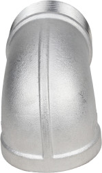 Отвод (уголок) ВР-НР-316 1 1/2″ Ду40 Ру16 угол 90°, корпус - нержавеющая сталь 316, присоединение - внутренняя / наружная резьба