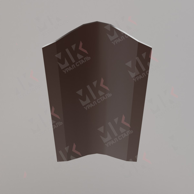 Штакетник металлический ELLIPSE 126 мм Полиэстер 0,45 мм RAL8017 Шоколад в Барнауле