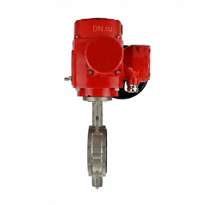 Затвор дисковый поворотный WBV3232V-2W-Fb-H Ду150 Ру16, корпус - нержавеющая сталь 316L, диск - нержавеющая сталь 316L, уплотнение - VITON, с электроприводом QT-EX-010M-O2-380VAC-У1 в Барнауле