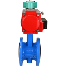 Затвор дисковый поворотный WBV1313E-2W-F-H Ду50 Ру16 фланцевый, корпус - чугун GGG40, диск - чугун GGG40, уплотнение - EPDM, с пневмоприводом PA-DA-105, пневмораспределителем 4M310-08 DC24V и магнитным переключателем ALS200D