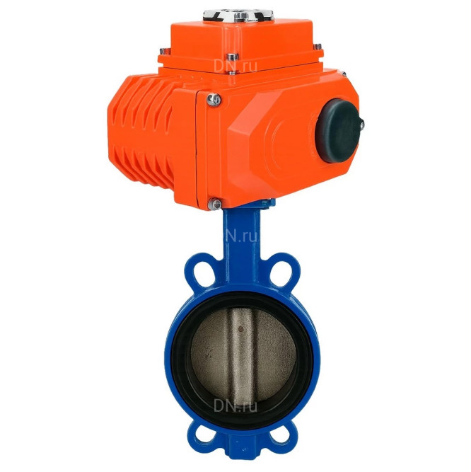 Затвор дисковый поворотный WBV1413E-2W-Fb-H Ду40 Ру16, корпус -чугун GGG50, диск - чугун GGG40, уплотнение - EPDM, 9х9, F05, с 1/4-оборотным электроприводом QT-N-003EM-O1-24VDC-У1 24В HARK в Барнауле