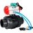 Кран шаровой BV4242E-FP-GRM-ISO Дн80 Ру10 полнопроходной, корпус - НПВХ, шар - НПВХ, уплотнение - EPDM, с пневмоприводом PA-SA-065, пневмораспределителем 4V320-10 AC220V и магнитным переключателем ALS200D в Барнауле