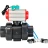 Кран шаровой BV4242E-FP-GRM-ISO Дн80 Ру10 полнопроходной, корпус - НПВХ, шар - НПВХ, уплотнение - EPDM, с пневмоприводом PA-SA-065, пневмораспределителем 4V320-10 AC220V и магнитным переключателем ALS200D в Барнауле