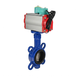 Затвор дисковый поворотный WBV1132N-2W-Fb-H Ду50 Ру16 корпус - чугун GG25, диск - нержавеющая сталь 316L, уплотнение - NBR, с пневмоприводом PA-SA-083, пневмораспределителем 4M310-08 AC220V и магнитным переключателем ALS200D