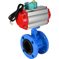 Затвор дисковый поворотный WBV1331E-2W-F-H Ду50 Ру16 корпус - чугун GGG40, диск - нержавеющая сталь 304, уплотнение - EPDM, с пневмоприводом PA-DA-105 и магнитным переключателем ALS200D