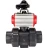 Кран шаровой BV4242E-FP-GRM-ISO Дн25 Ру10 полнопроходной, корпус - НПВХ, шар - НПВХ, уплотнение - EPDM, с пневмоприводом PA-DA-052 и БКВ APL-210N в Барнауле