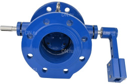 Клапан обратный VCD1414E-F Ду300 Ру10/16 с наклонным диском и противовесом, фланцевый, поворотный, корпус - чугун, диск - чугун, уплотнение - EPDM