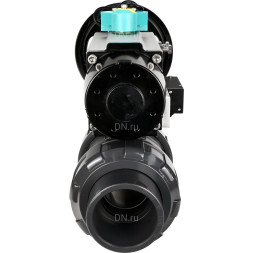 Кран шаровой BV4242E-FP-GRM-ISO Дн80 Ру10 полнопроходной, корпус - НПВХ, шар - НПВХ, уплотнение - EPDM, с пневмоприводом PA-DA-105-1, пневмораспределителем 4M310-08 AC220V и магнитным переключателем ALS200D
