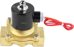 Клапан электромагнитный VS100-NT-NC-24VDC 1″ Ду25 Ру10, соленоидный двухходовой, корпус - латунь, уплотнение - NBR, резьбовой, нормально-закрытый, прямого действия, катушка - 24В